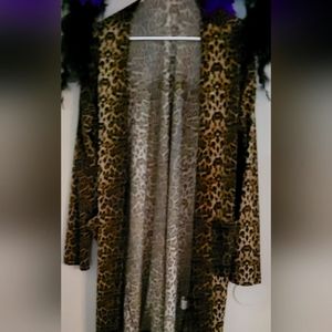 Cheetah print cardigan